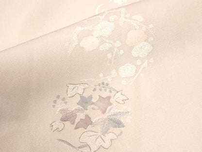 平和屋着物●上質な小紋　地紋起こし　草花丸文　正絹　逸品　CABI3573yc