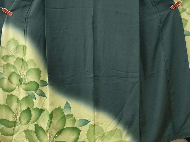 平和屋着物●豪華振袖　牡丹　暈し染め　正絹　逸品　CABI3576yc
