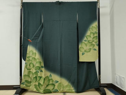 平和屋着物●豪華振袖　牡丹　暈し染め　正絹　逸品　CABI3576yc