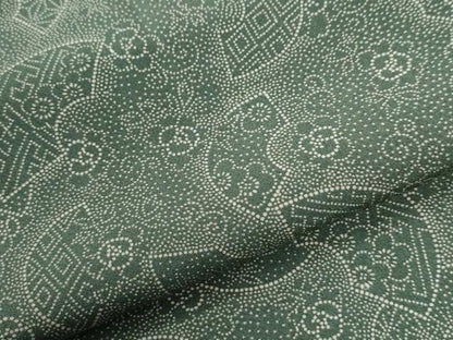 平和屋着物●江戸小紋　地紙花唐草文　正絹　逸品　CABI3578yc