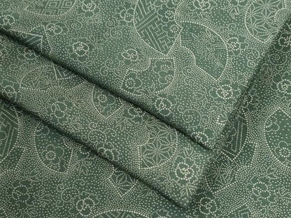 平和屋着物●江戸小紋　地紙花唐草文　正絹　逸品　CABI3578yc