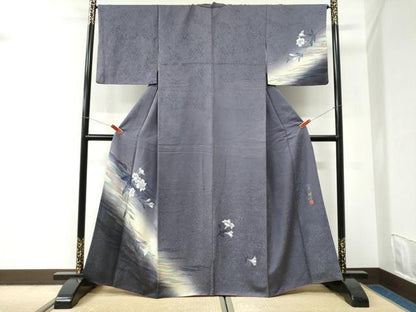 平和屋着物●京の匠日展作家　丹下雄介　訪問着　枝花文　暈し染め　金彩　やまと誂製　正絹　逸品　CABI3589yc