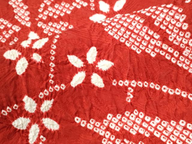平和屋着物●豪華振袖　総絞り　草花文　正絹　逸品　CABI3593yc