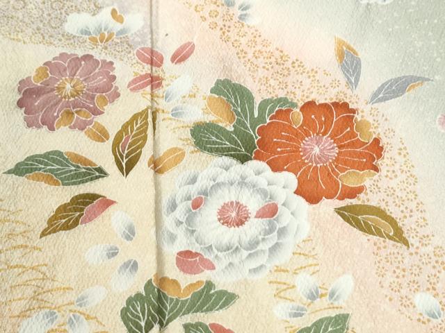 平和屋着物●訪問着　辻が花　暈し染め　金彩　正絹　逸品　CABI3596yc