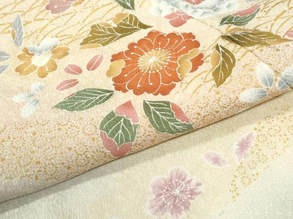 平和屋着物●訪問着　辻が花　暈し染め　金彩　正絹　逸品　CABI3596yc
