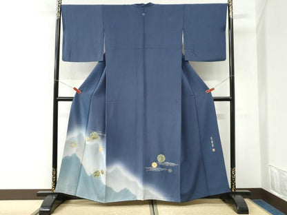 平和屋着物●訪問着　螺鈿　伝創座　霞遠山花唐草文　暈し染め　金銀彩　正絹　逸品　CABI3598yc