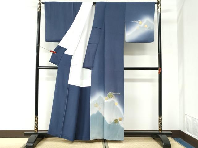 平和屋着物●訪問着　螺鈿　伝創座　霞遠山花唐草文　暈し染め　金銀彩　正絹　逸品　CABI3598yc