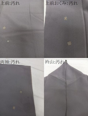 平和屋着物■上質な小紋　刺繍　抽象文様　正絹　逸品　CABI3604xi