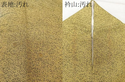 平和屋着物■訪問着　手描き　草花文　たたき染め　正絹　逸品　CABI3607xi