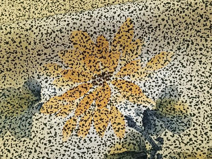 平和屋着物■訪問着　手描き　草花文　たたき染め　正絹　逸品　CABI3607xi