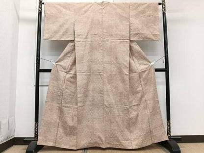 平和屋着物■上質な紬　亀甲文　正絹　逸品　CABI3616xi