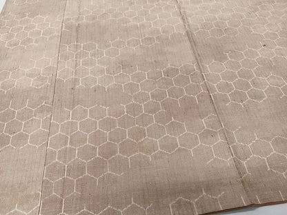 平和屋着物■上質な紬　亀甲文　正絹　逸品　CABI3616xi