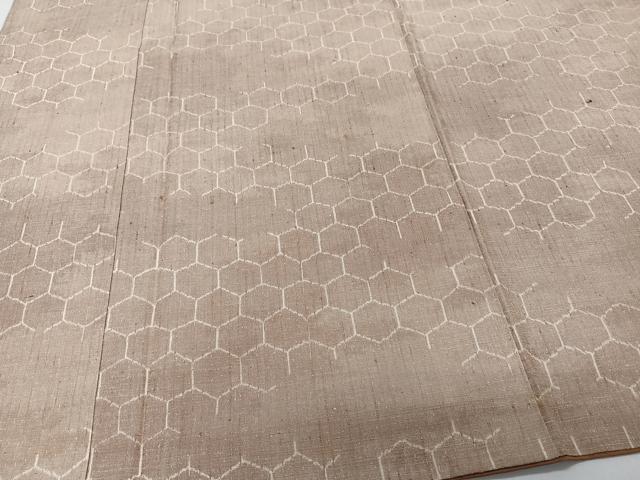 平和屋着物■上質な紬　亀甲文　正絹　逸品　CABI3616xi