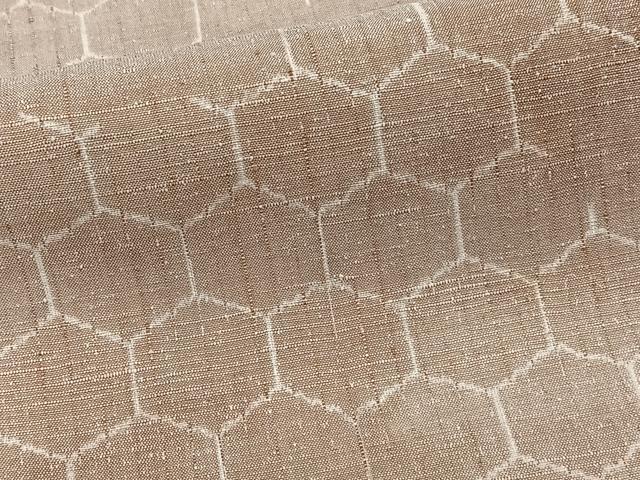 平和屋着物■上質な紬　亀甲文　正絹　逸品　CABI3616xi