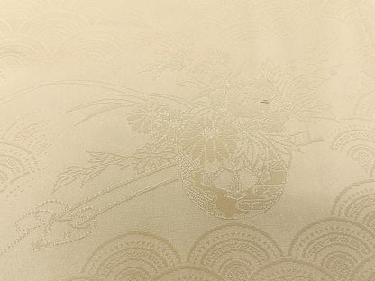 平和屋着物■訪問着　花車地紋　正絹　逸品　CABI3619xi