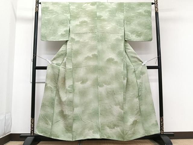 平和屋着物■上質な小紋　遠山風景地紋　暈し染め　正絹　逸品　CABI3620xi