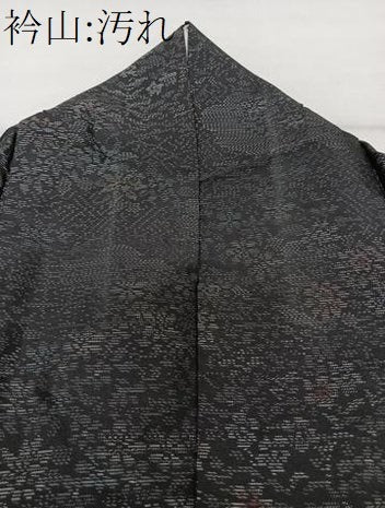 平和屋着物■本場大島紬　雲取り草花文　正絹　逸品　CABI3621xi