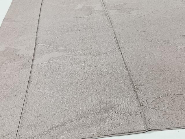 平和屋着物■上質な色無地　流水芝地紋　霞色　正絹　逸品　CABI3622xi
