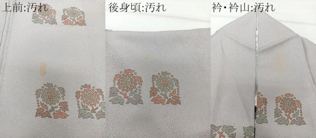 平和屋着物■上質な小紋　草花文　金彩　正絹　逸品　CABI3624xi