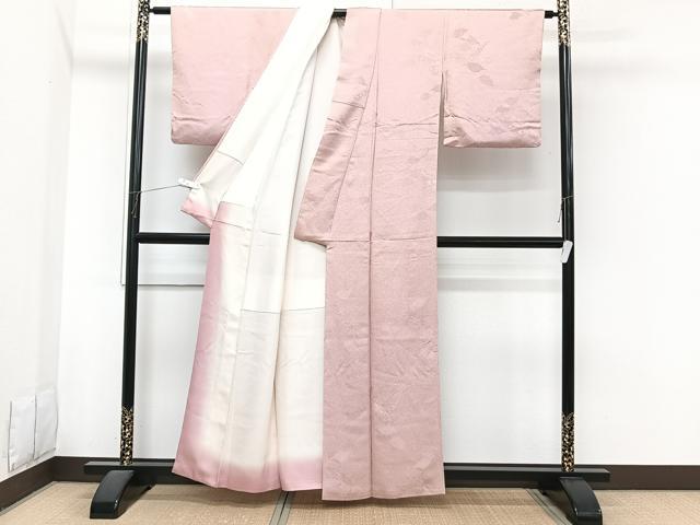 平和屋着物■上質な小紋　枝葉地紋　正絹　逸品　CABI3625xi