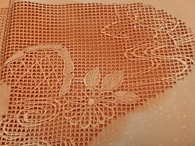 平和屋着物■訪問着　刺繍　流水草花文　正絹　逸品　CABI3626xi