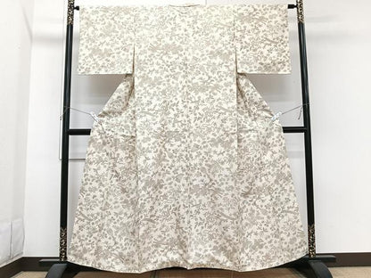 平和屋着物■本場染大島紬　楽器花鳥文　正絹　逸品　未使用　CABI3629xi