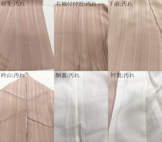 平和屋着物■上質な小紋　縞　正絹　逸品　CABI3634xi