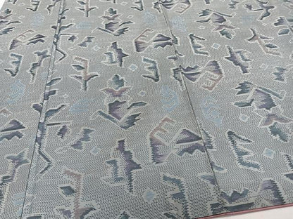 平和屋着物■本場大島紬　横絣　抽象文　正絹　逸品　CABI3641xi