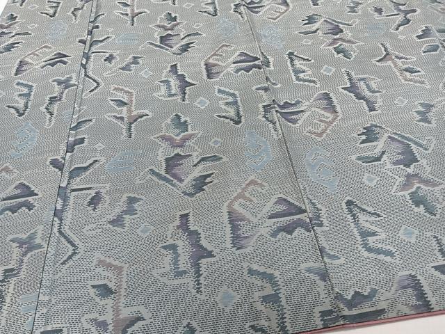 平和屋着物■本場大島紬　横絣　抽象文　正絹　逸品　CABI3641xi