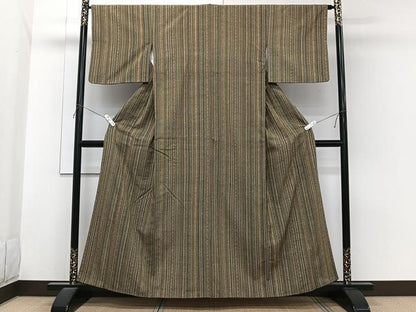 平和屋着物■上質な紬　花間道　正絹　逸品　CABI3648xi