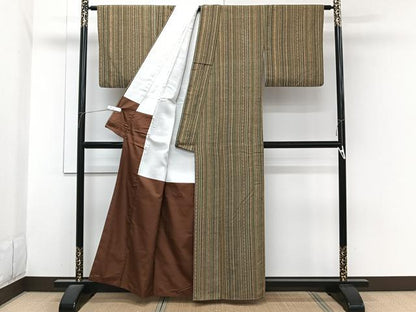 平和屋着物■上質な紬　花間道　正絹　逸品　CABI3648xi
