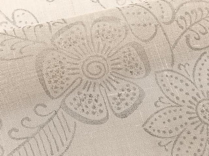 平和屋着物＊夏物　絹芭蕉　草花文 　正絹　逸品　未使用　CABI3651xi