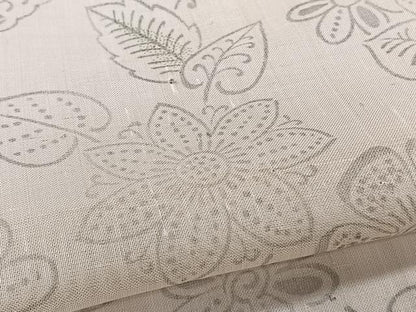 平和屋着物＊夏物　絹芭蕉　草花文 　正絹　逸品　未使用　CABI3651xi