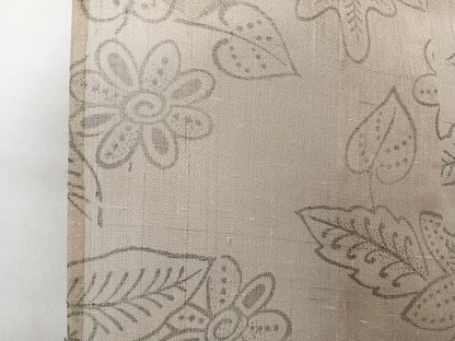 平和屋着物＊夏物　絹芭蕉　草花文 　正絹　逸品　未使用　CABI3651xi