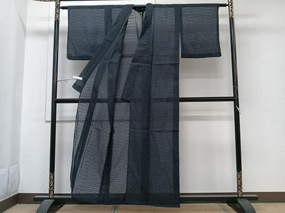 平和屋着物＊夏物　小紋　霞文　洗える着物　CABI3654xi