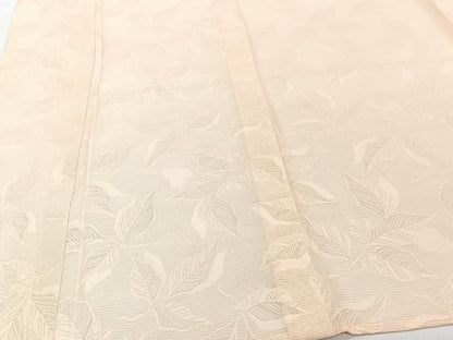 平和屋着物＊夏物　色無地　草蕾紋紗　淡香色　正絹　逸品　CABI3655xi