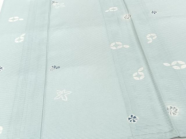 平和屋着物＊夏物　小紋　絽　舞花文　正絹　逸品　CABI3657xi