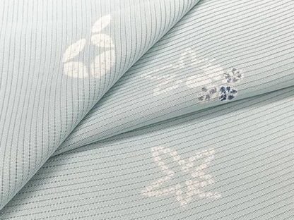 平和屋着物＊夏物　小紋　絽　舞花文　正絹　逸品　CABI3657xi