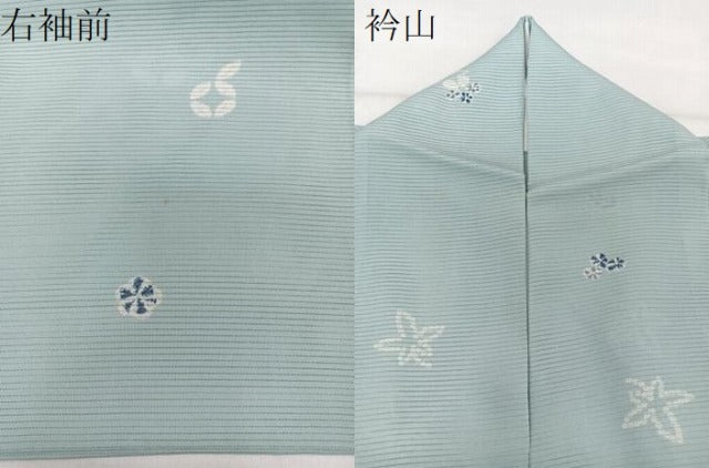 平和屋着物＊夏物　小紋　絽　舞花文　正絹　逸品　CABI3657xi
