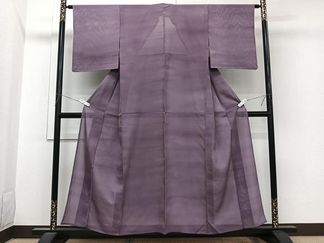 平和屋着物＊夏物　小紋　絽　作家物　霞文　正絹　逸品　CABI3658xi