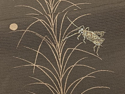 平和屋着物＊夏物 訪問着 絽 竹屋町刺繍 草木夏虫文 金彩 正絹 逸品 CABI3659xi