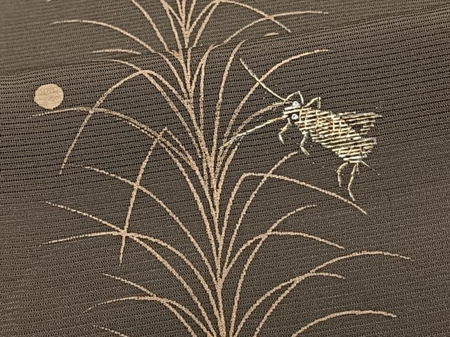 平和屋着物＊夏物 訪問着 絽 竹屋町刺繍 草木夏虫文 金彩 正絹 逸品 CABI3659xi