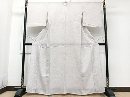 平和屋着物＊夏物　小紋　絽　七宝草花文　正絹　逸品　CABI3662xi