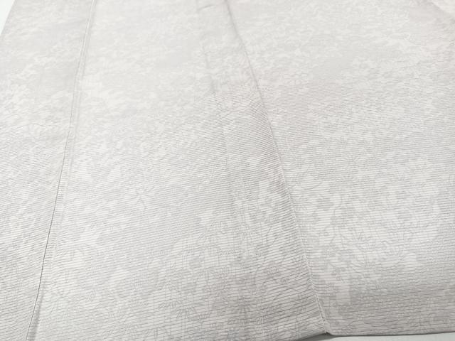 平和屋着物＊夏物　小紋　絽　七宝草花文　正絹　逸品　CABI3662xi