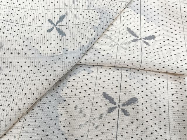 平和屋着物＊夏物　長襦袢　無双仕立て　絽　雪輪花文　半衿ビーズ　正絹　逸品　CABI3668xi