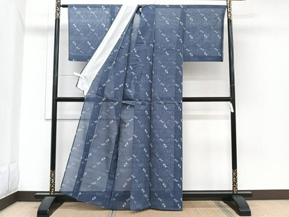 平和屋着物＊夏物　本場琉球絣　夏琉球　証紙付き　正絹　逸品　CABI3670xi