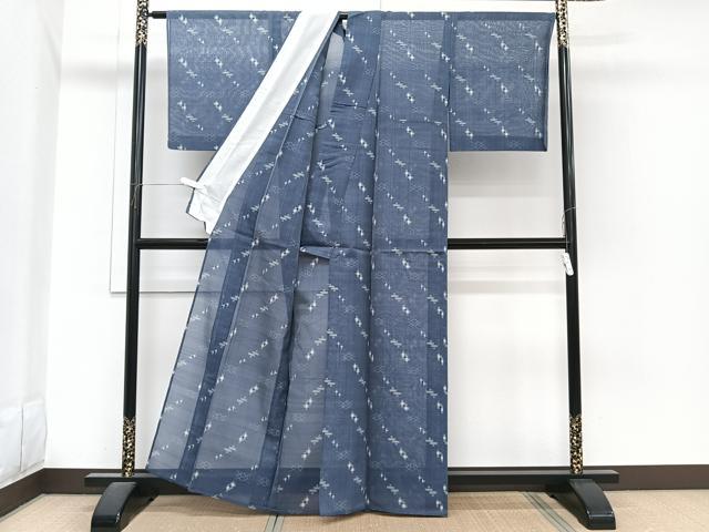 平和屋着物＊夏物　本場琉球絣　夏琉球　証紙付き　正絹　逸品　CABI3670xi