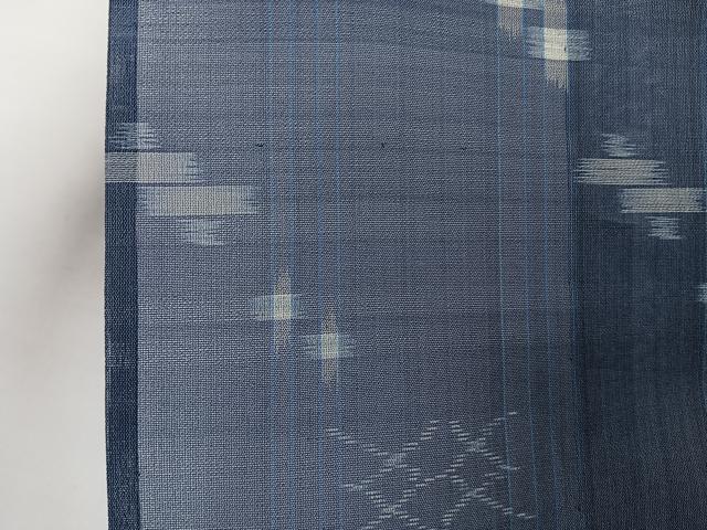 平和屋着物＊夏物　本場琉球絣　夏琉球　証紙付き　正絹　逸品　CABI3670xi