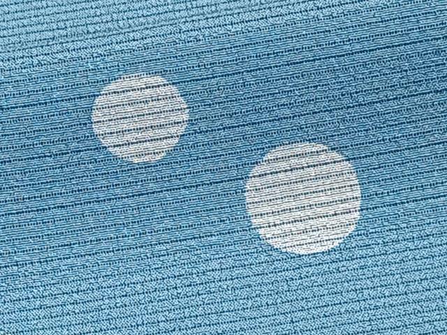 平和屋着物＊夏物　小紋　絽縮緬　ドット柄　正絹　逸品　CABI3671xi