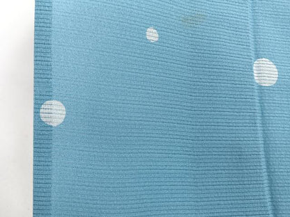 平和屋着物＊夏物　小紋　絽縮緬　ドット柄　正絹　逸品　CABI3671xi